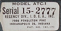 ATC-1 ID Label