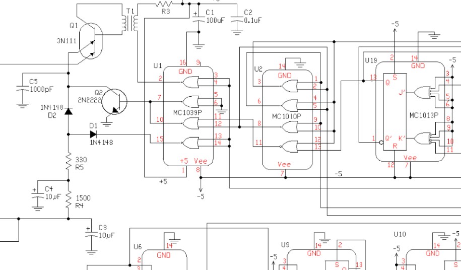 Partial Synthesizer Schematic